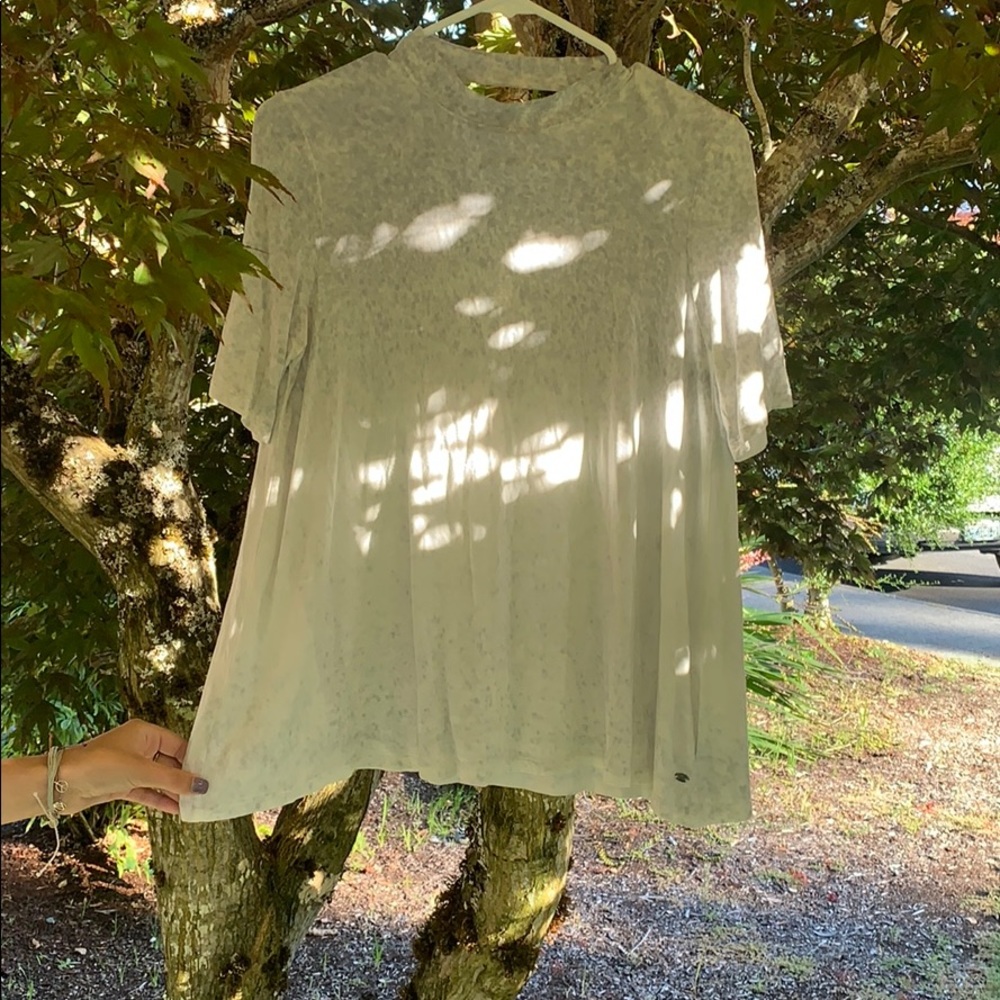 A vintage open back tee